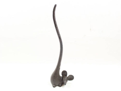 Cast Iron Mouse Extra Toilet Paper Stand 12"