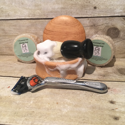 3 Essential Oils Shaving Soap